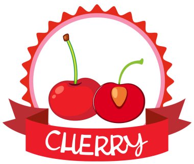 Kırmızı Kiraz ile logo tasarımı