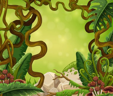 Arka plan şablonu asma ve mantar ile