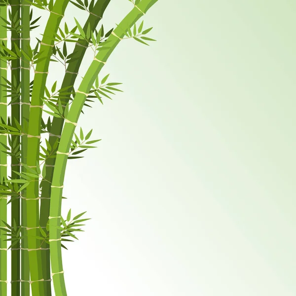 带竹树的背景模板 — 图库矢量图片