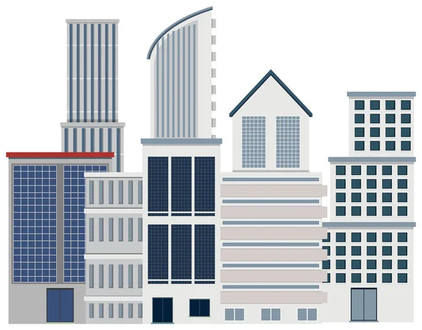 Modernes Gebäude in der Großstadt — Stockvektor