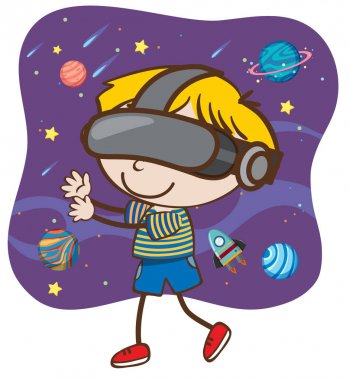 Bir çocuk iskambil Video oyunu 