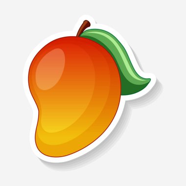 Kırmızı Mango bir etiket