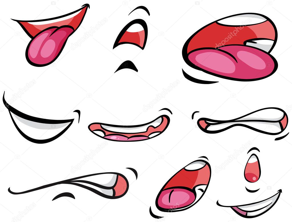 Mouth And Lips Gesture Collection