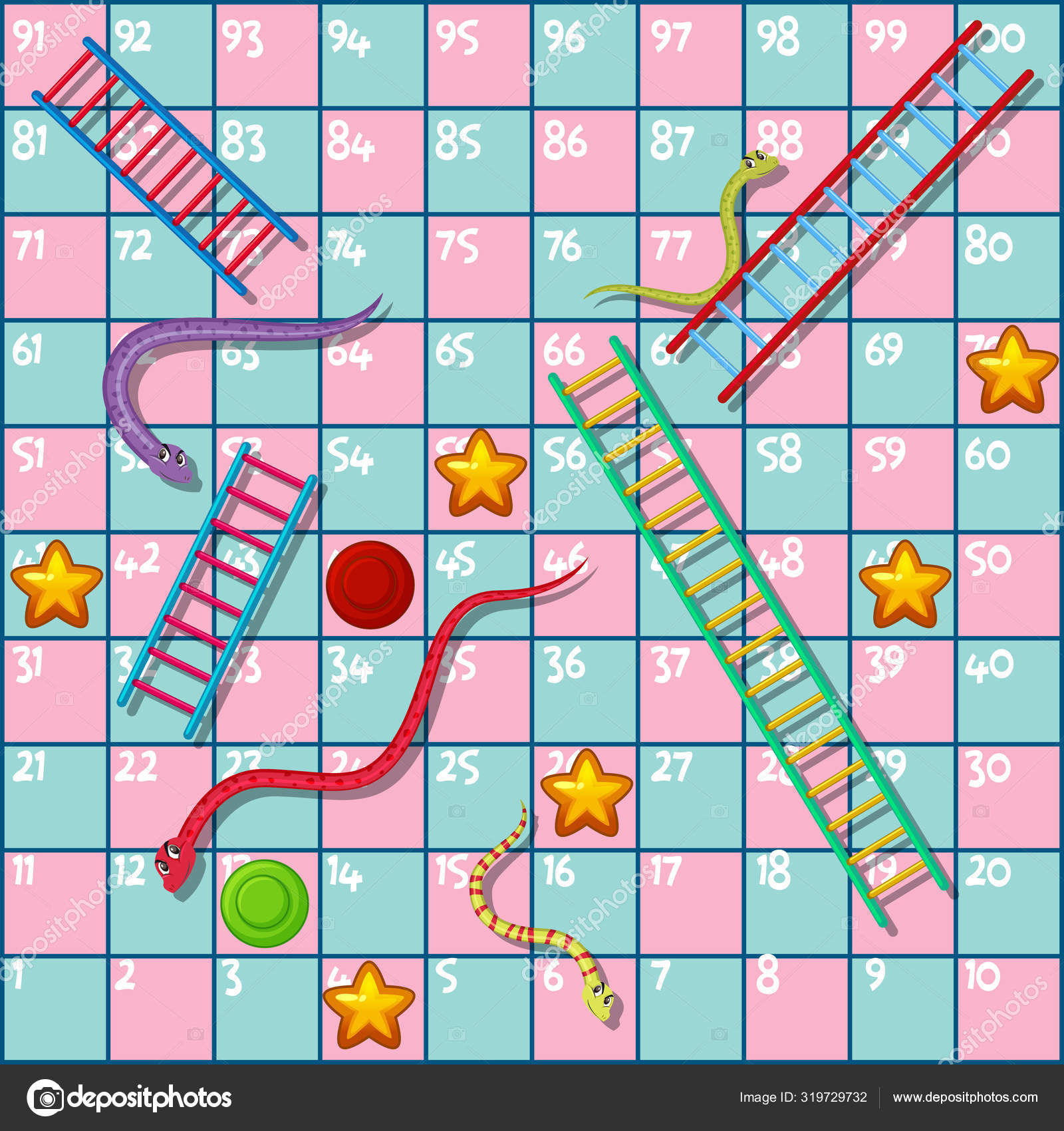snakes and ladders template free download