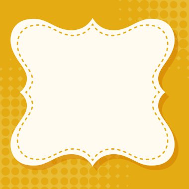 çerçeve ile sarı arka plan