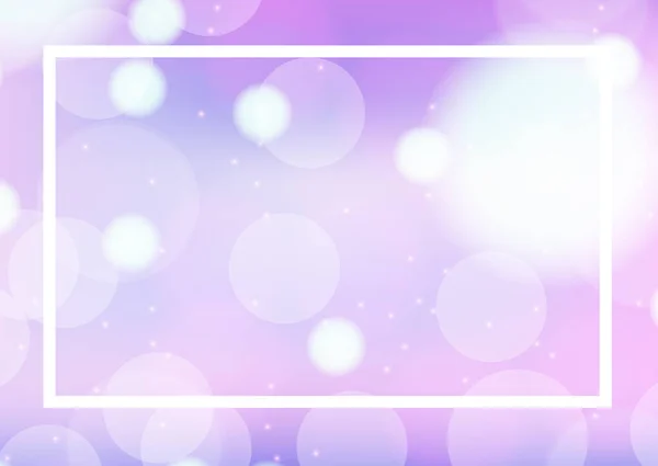 Шаблон рамы с фиолетовыми пузырями — стоковый вектор