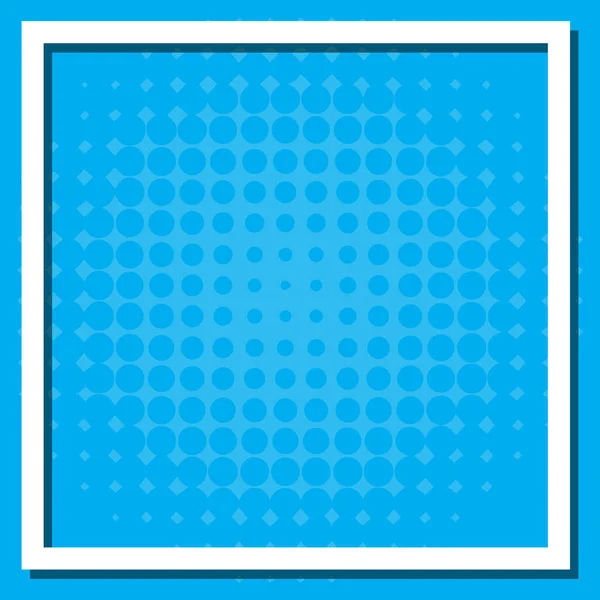 Keret sablon design kék pontokkal — Stock Vector