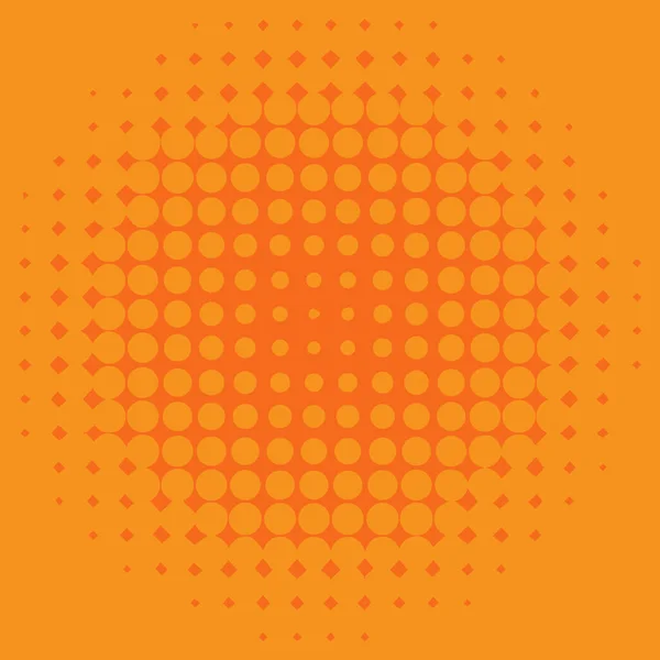Háttér sablon design narancs pöttyökkel — Stock Vector