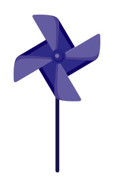 Mavi renkte rüzgar döndürücü
