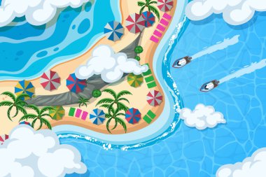 Havadan izleme sahneleri seti