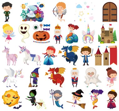 İzole nesneler dizisi teması peri masalı