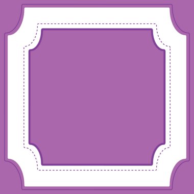 Mor arkaplan ile çerçeve şablonu tasarımı