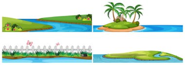 Su da dahil olmak üzere açık sahne bir dizi