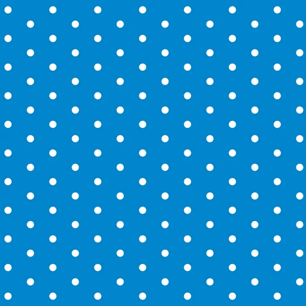 Background template design with polka dots on blue — Stock Vector