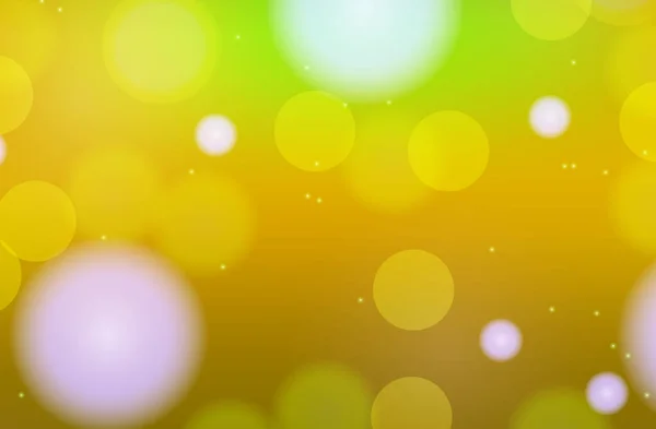 Hintergrundvorlage Design mit Lichtern auf gelb — Stockvektor