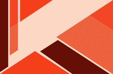 Background design with abstract patterns in orange