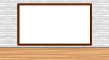 Blackboard template on the wall