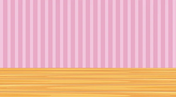 Modèle de fond avec mur rayé rose — Image vectorielle