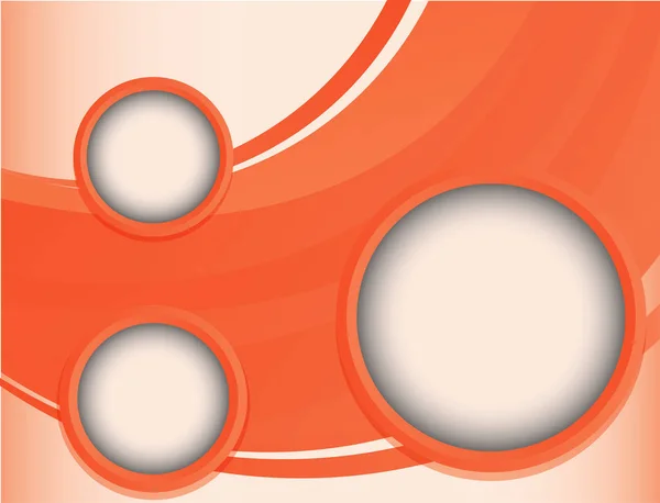 Conception de fond avec des motifs abstraits en orange — Image vectorielle