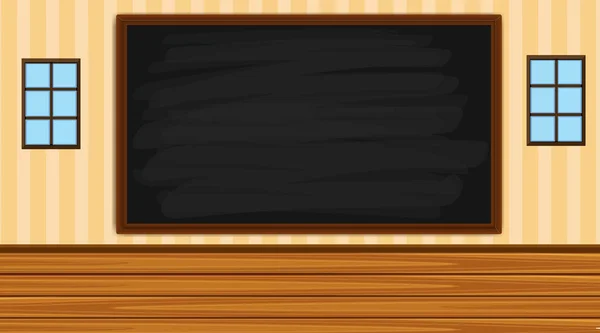 Hintergrund mit Tafel im Zimmer — Stockvektor