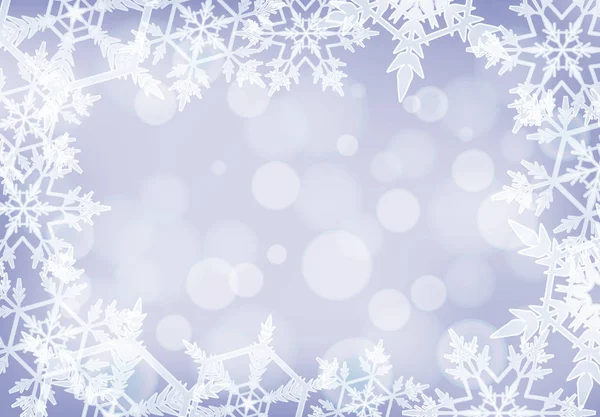 Background design with snowflake patterns — Stock vektor