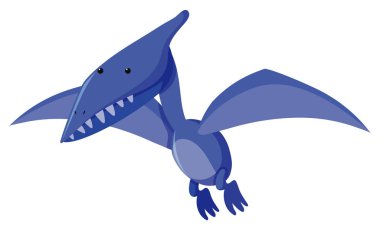 Pteranodon 'un mavi renkli tek resmi