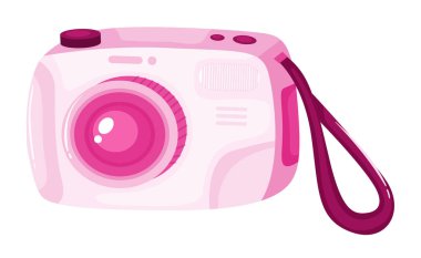 Pembe renkli dijital kamera