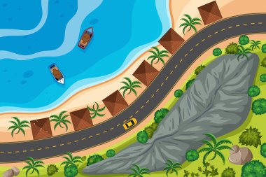 Havadan izleme sahneleri seti