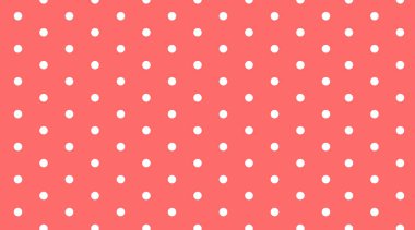 Kırmızı üzerinde beyaz noktalar olan arkaplan şablonu