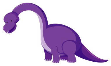 Mor brachiosaurus 'un tek bir resmi