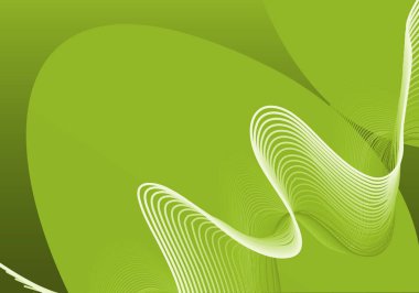 Yeşil soyut desenli arkaplan şablonu