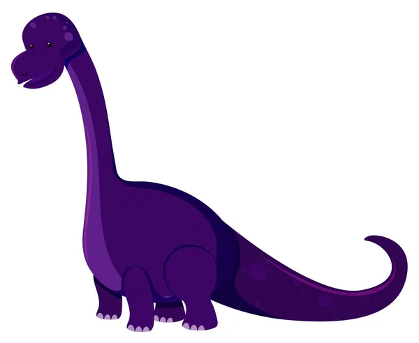Photo unique de brontosaure en violet — Image vectorielle