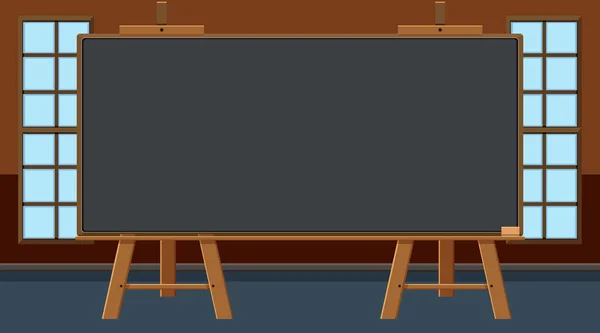 Blackboard az osztály közepén — Stock Vector