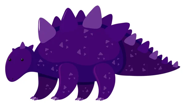 Stegosaurus 'un tek bir resmi. — Stok Vektör