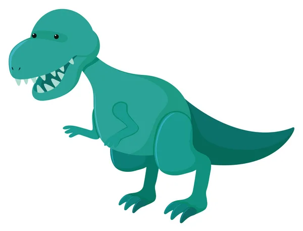Photo unique de tyrannosaurus rex en vert — Image vectorielle
