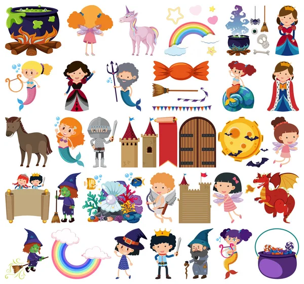 İzole nesneler dizisi teması peri masalı