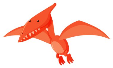 Turuncu Pteranodon 'un uçuşunun tek bir resmi