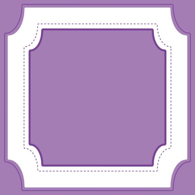 Arkaplan şablonu çerçeveli mor