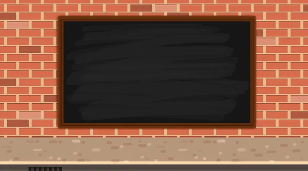 Modèle de bordure sur mur de briques — Image vectorielle
