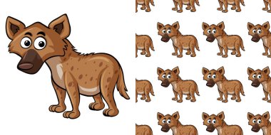 Sırtlan resimli kusursuz arkaplan tasarımı