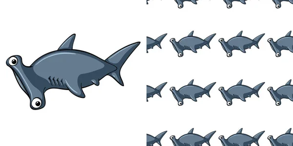 การออกแบบพ นหล รอยต วยภาพประกอบฉลามห — ภาพเวกเตอร์สต็อก