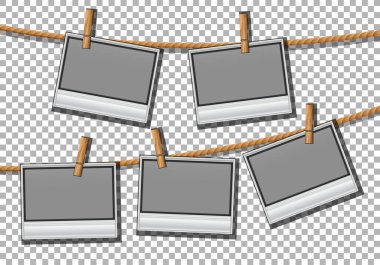 Saydam arkaplan resimlemesindeki fotoğraf çerçevesi şablonu