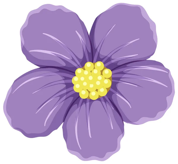 Фиолетовый Цветок Белом Фоне — стоковый вектор