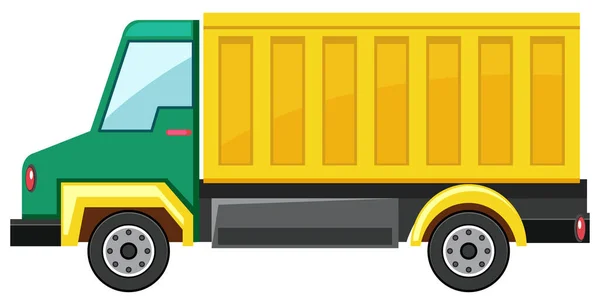 Camion Sur Fond Blanc Illustration — Image vectorielle