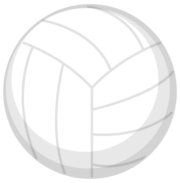 Один Волейбол Белом Фоне — стоковый вектор