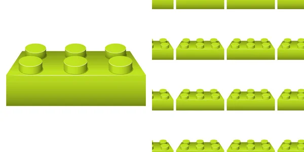 Απρόσκοπτη Σχεδίαση Φόντου Πολλά Πράσινα Μπλοκ Εικονογράφηση — Διανυσματικό Αρχείο