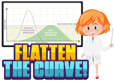 COVID-19 illüstrasyonu için eğriyi düzleştir