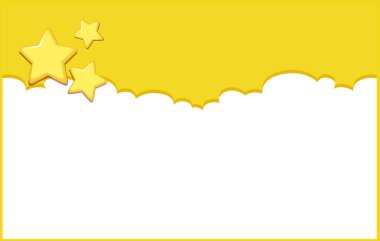 Sarı yıldız resimli arkaplan tasarım şablonu