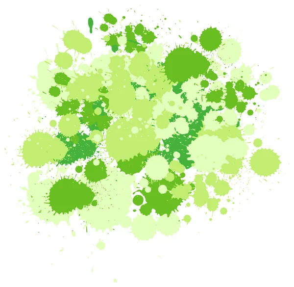 삽화에 녹색으로 물보라가칠 디자인 — 스톡 벡터