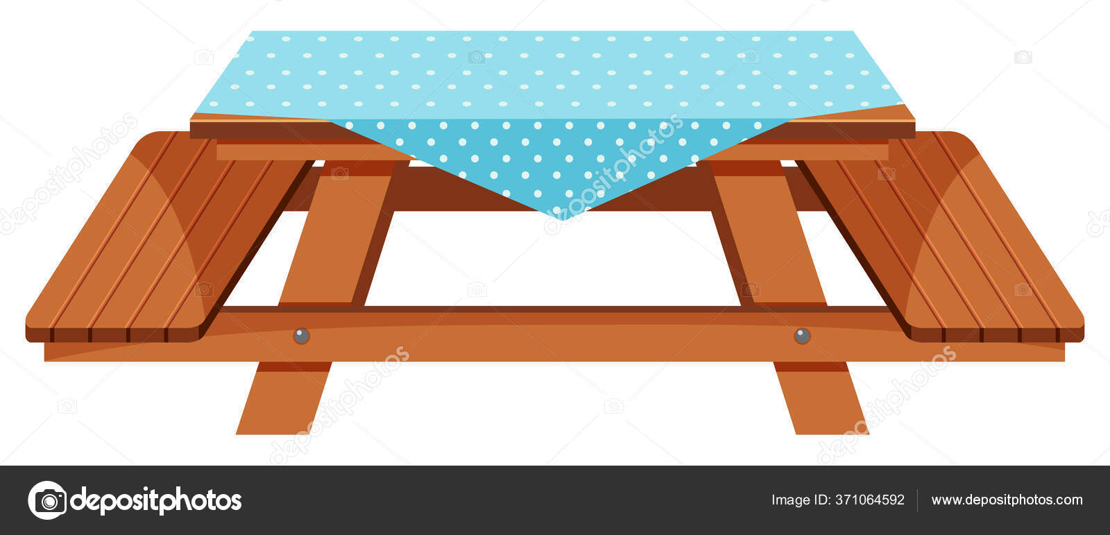 Blue Table Clipart